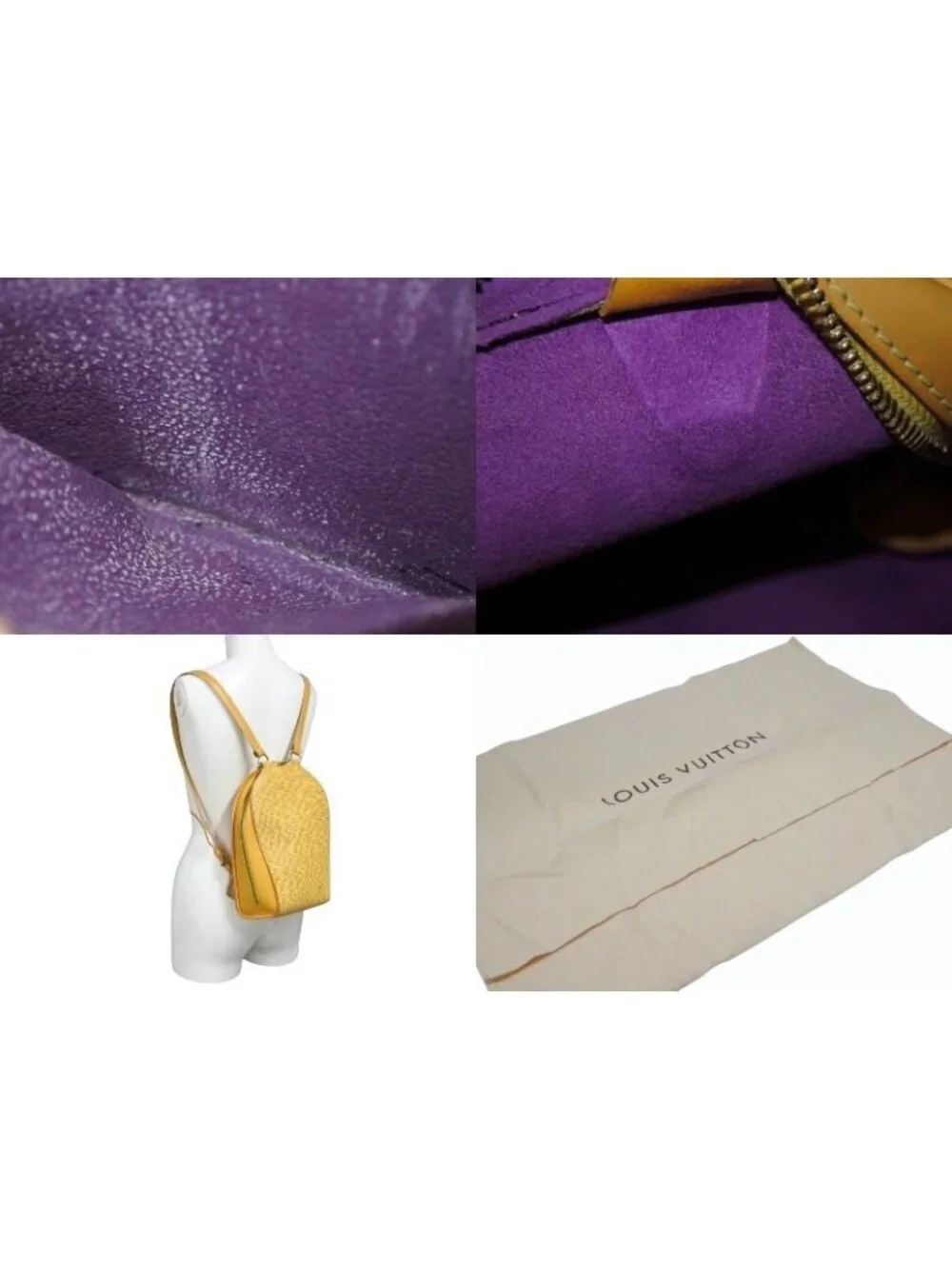 Louis Vuitton Epi Mabillon Backpack Tassili Yellow
